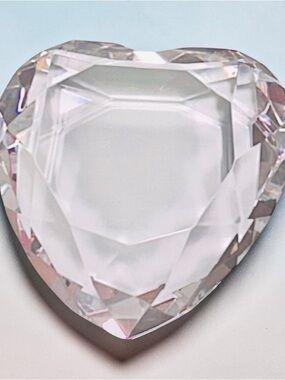 Rosenthal Crystal Heart Paperweight